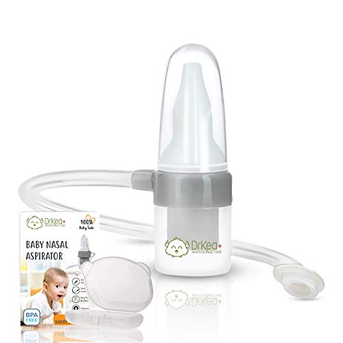 Product Cover Baby Nasal Aspirator for Nose - Baby Nose Suction - Booger Sucker for Sinus, Mucus, Nasal Congestion, Stuffed, Blocked Nose for Newborn, Infant, Toddler - BPA Free - No Filters Required