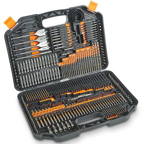 Product Cover VonHaus 246-Piece Drill and Drive Bit Set with Titanium Coated HSS Bits and Storage Case for Drilling Metal, Masonry, Wood and Plastics