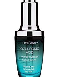 Product Cover Progenix Hyaluronic Acid Face Serum. Intense hydrating serum with Hyaluronic Acid, Organic Aloe Vera, Vitamin E for dry skin and fine lines. 1oz.
