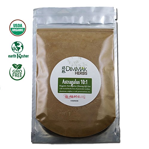 Product Cover Organic Astragalus 10:1 Extract Powder 4oz | Huang Qi 10:1 Concentrate Granules | Lab Tested, USDA Organic, No Other Ingredients w Amazing Taste Astragalus Membrane Root 112g