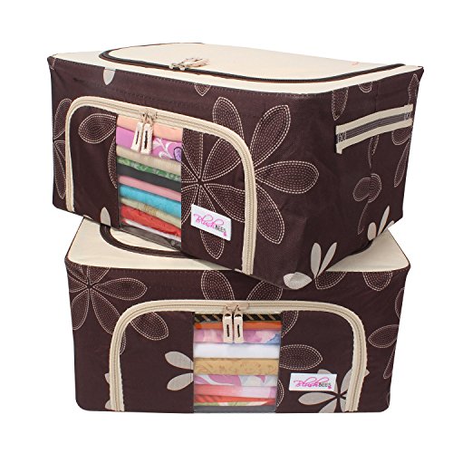 Product Cover BlushBees® Living Box - Storage Boxes for Clothes, Saree Cover - 24 Litre, Pack of 2, Brown