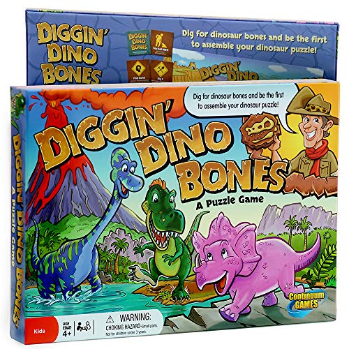 Product Cover Continuum Games - Digging Dino Bones Board Game, Kids Aged 4 & Up