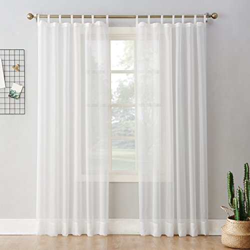 Product Cover No. 918 Emily Sheer Voile Tab Top Curtain Panel, 59