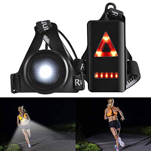 Product Cover ALOVECO Outdoor Night Running Lights LED Chest Light Back Warning Light with Rechargeable Battery for Camping, Hiking, Running, Jogging, Outdoor Adventure
