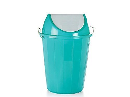 Product Cover Classsware Swing Lid Wet and Dry Waste Garbage Bucket for Home, Factory , 60 L, Green