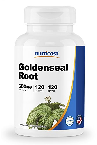 Product Cover Nutricost Goldenseal Root 600mg, 120 Capsules - Non-GMO, Gluten Free, Veggie Capsules