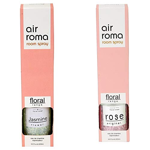 Product Cover AirRoma Combo of Rose Fragrance Air Freshener Spray 200 ml and Jasmine Flower Fragrance Air Freshener Spray 200 ml