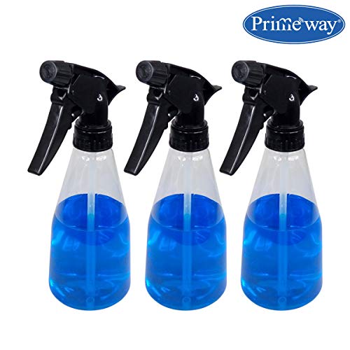 Product Cover Primeway® Plastic Multipurpose Trigger Spray Bottle, 360ml each, Pack of 3 (Clear)