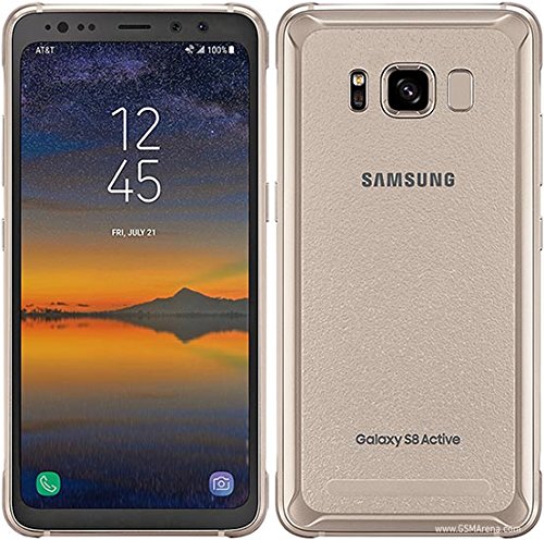 Product Cover Samsung Galaxy S8 Active 64GB SM-G892A Unlocked GSM Phone - Titanium Gold (Renewed)