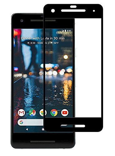 Product Cover Plus 3D Curved Full Screen Tempered Glass Screen Protectr for Google Pixel 2 - Black