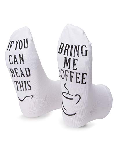 Product Cover Bring me Coffee Socks Funny Birthday Gifts For Women Men Wife Her Him Husband Sister Best Friend Novelty Socks For Coffee Lovers