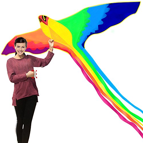 Product Cover HENGDA KITE-Strong Phoenix with Long Colorful Tail!Huge Beginner Phoenix Kites for Kids and Adults 74-Inch Come with String and Handle