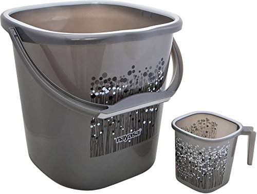 Product Cover NAYASA Plastic Bathroom Bucket for Home (25 L, Grey)