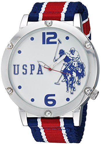 Product Cover U.S. Polo Assn. Men's Analog-Quartz Watch with Nylon Strap, Multi, 14 (Model: USC57003)