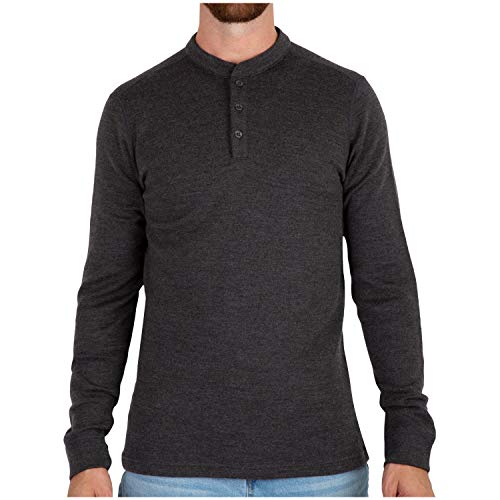 Product Cover MERIWOOL Mens Base Layer Merino Wool Heavyweight Henley Sweater Thermal Shirt