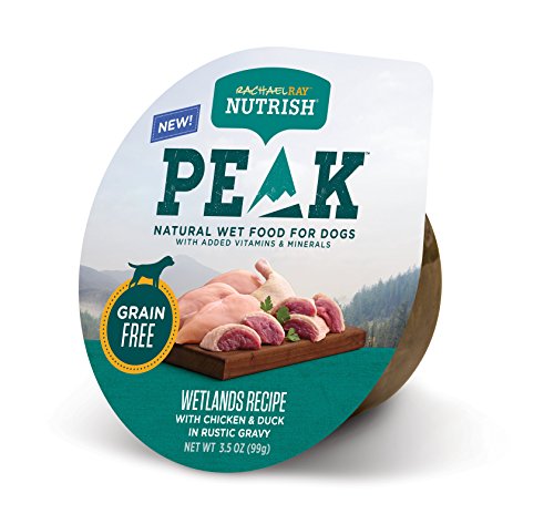 Product Cover Rachael Ray Nutrish Peak Natural Wet Dog Food, Grain Free Wetlands Recipe With Chicken & Duck In Rustic Gravy, 3.5 Oz. Tub (Pack Of 16)