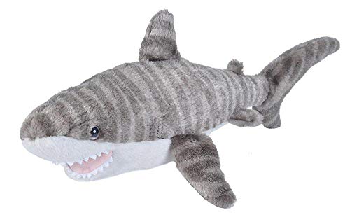 Product Cover Wild Republic Tiger Shark Plush, Stuffed Animal, Plush Toy, Gifts for Kids, Cuddlekins 13 Inches
