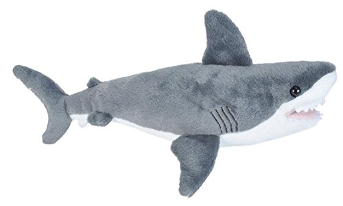 Product Cover Wild Republic Great White Shark Plush, Stuffed Animal, Plush Toy, Gifts for Kids, Cuddlekins 13 inches