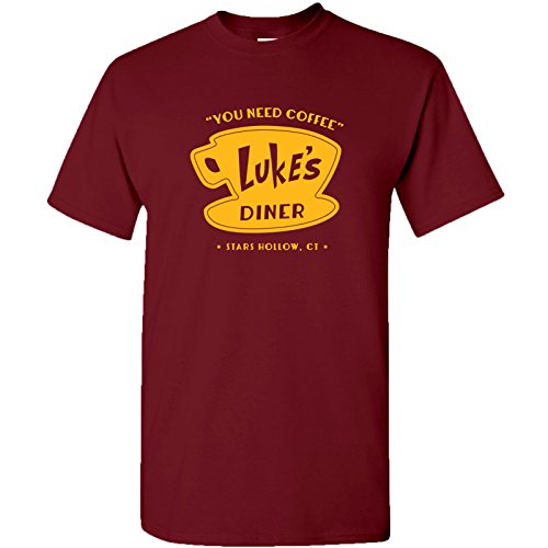 Product Cover Luke's Diner - Stars Hollow Coffee Novelty TV Show T Shirt