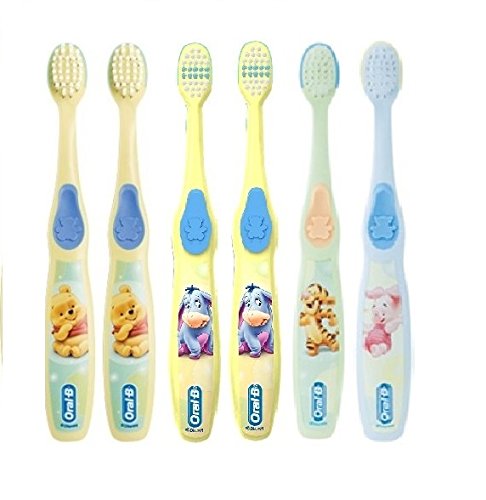 Product Cover Oral-B Baby/Infant & Toddler Toothbrush, pro-Health Kids Stages for Little Children Ages 4-24 Months Old, (Pack of 6) - Assorted Characters