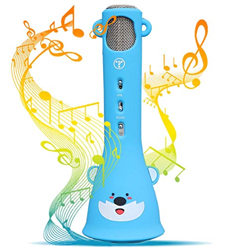 Product Cover TOSING Wireless Karaoke Microphone for Kids, 2019 Top Birthday Gifts for Girls Boys, Best Present Toys for Kids Girls 4 5 6 7 8 9 Years Old & 10 11 12 Yrs Teenager, Bluetooth Child Karaoke Machine