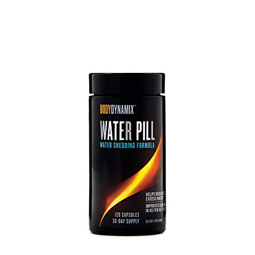 Product Cover BodyDynamix Water Pill, 120 Capsules, Helps Regulate Water Balance