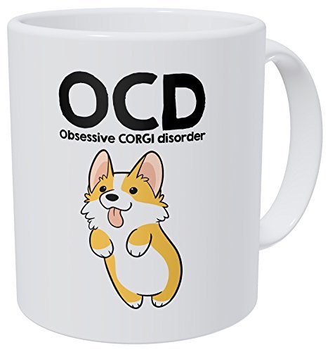 Product Cover Wampumtuk OCD Obsessive Corgi Disorder 11 Ounces Funny Coffee Mug