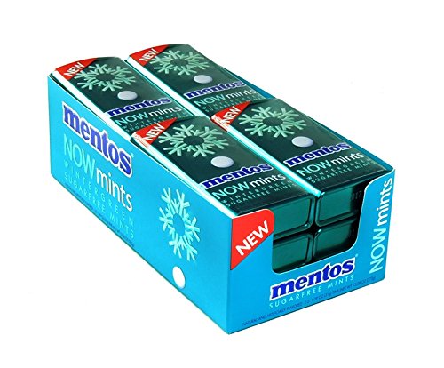 Product Cover Product Of Mentos Now , Wintergreen Mint Tin, Count 12 (1.09 oz) - Mints / Grab Varieties & Flavors