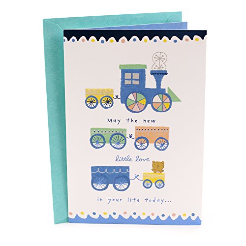 Product Cover Hallmark Baby Shower Card (Train)