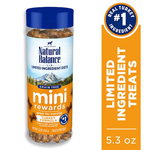Product Cover Natural Balance L.I.D. Limited Ingredient Diets Mini Rewards Soft & Chewy Turkey Formula Dog Treats, 5.3-Ounce