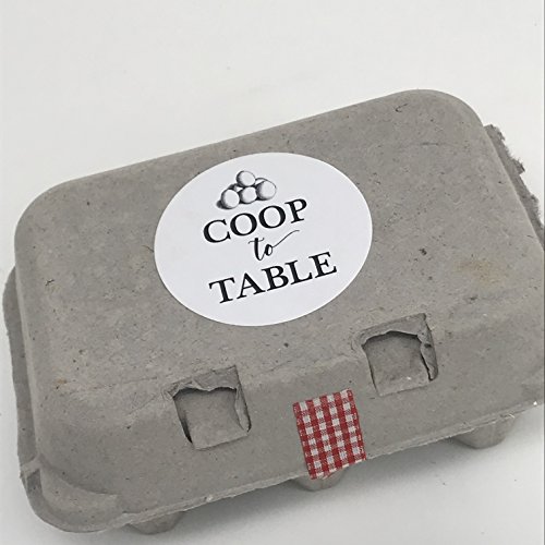 Product Cover Coop to Table Stickers, Coop to Table Labels, Egg Carton Stickers, Egg Packaging, Chicken Coop to Table, 24 Stickers
