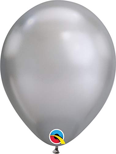Product Cover BALLOONSFAST.COM: 11'' Chrome silver 100ct Latex Balloons