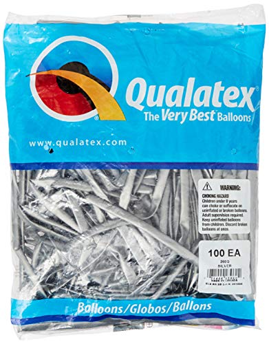 Product Cover Qualatex 260Q Balloons - Chrome Silver (100/bag)