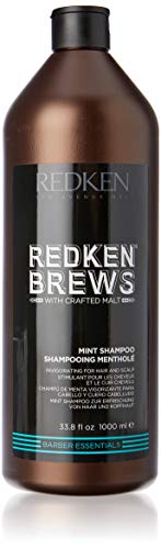 Product Cover Redken Brews Mint Shampoo For Men, Energizing Mint Scent With Menthol For Soothing, 33.8 fl. oz