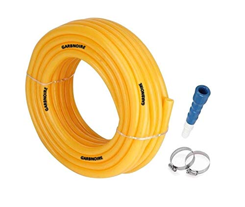 Product Cover garbnoire Flexible 0.5 inch and 15 m Long Garden Water Pipe with Hose Connector (Yellow)