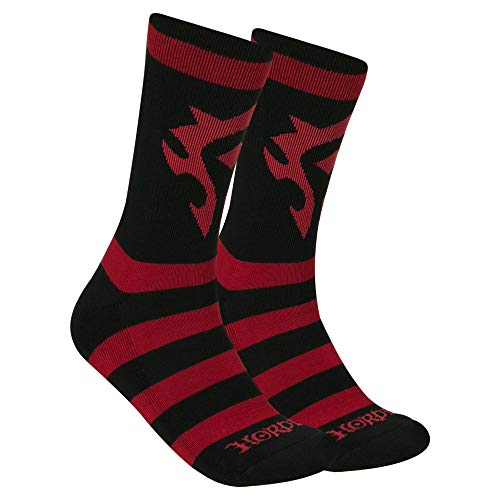 Product Cover JINX World of Warcraft Horde Core Embroidered Athletic Crew Socks, 1 Pair