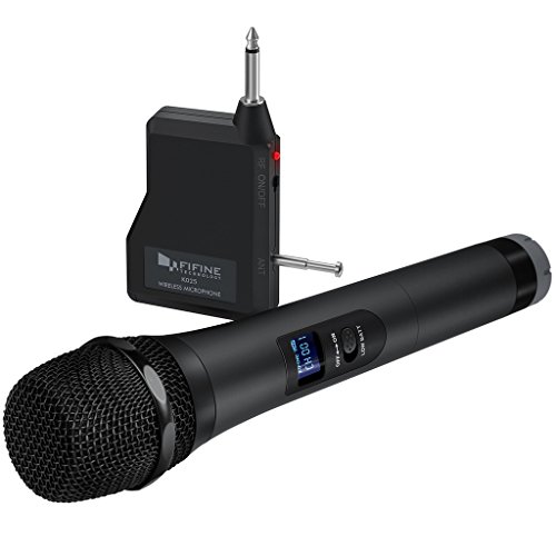 Product Cover Wireless Microphone,Fifine Handheld Dynamic Microphone Wireless mic System for Karaoke Nights and House Parties to Have Fun Over The Mixer,PA System,Speakers-K025