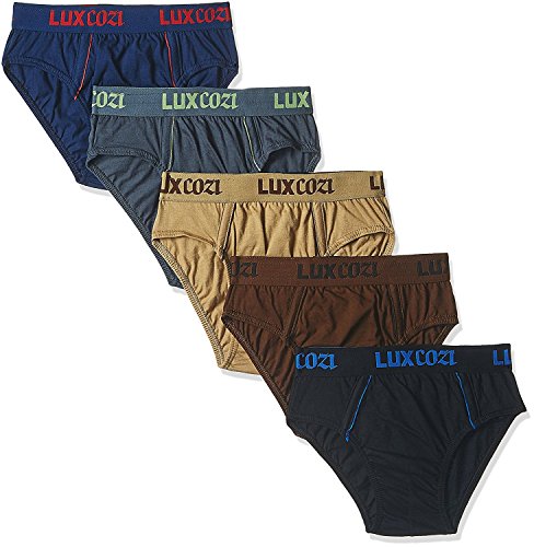 Product Cover Lux Cozi Bigshot Men's Cotton Brief - Pack of 5 - Assorted Colours