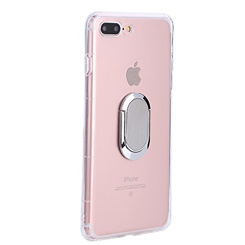 Product Cover iPhone 7P Case/iPhone 7 Plus/iPhone 8 Plus Case with 360 Rotating Ring Grip Holder Kickstand Function Magnetic Base, Ultra Slim Thin Hard Scrub Cover with Shockproof Protective for Soft TPU iPhone