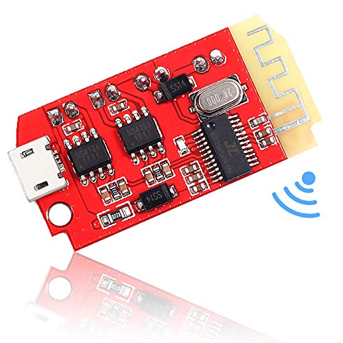 Product Cover Icstation Bluetooth Receiver Board BT 5.0 Stereo Audio Amplifier 2x5W Mini Power Amp Module 3.7-5V for DIY Wireless Speaker