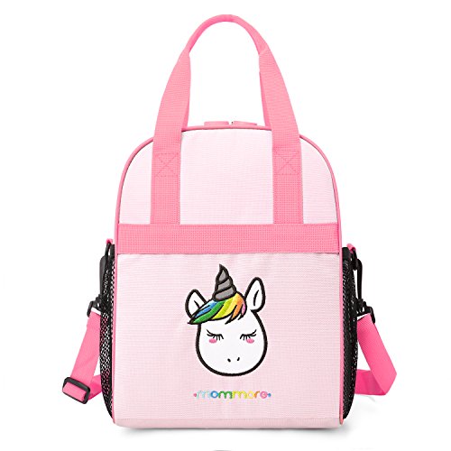 Product Cover mommore Portable Unicorn Lunch Bag for Kids Insulated Lunch Tote Bag, Pink