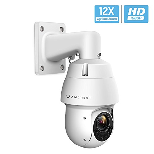 Product Cover Amcrest Outdoor PTZ POE Camera, Pan/Tilt/ 12x Optical Zoom 1080P POE+ (802.3at) Home Security PTZ IP Camera, Starvis Low Light Sensor, 328ft Night Vision, IP66 Waterproof, 2-Megapixel, IP2M-853EW