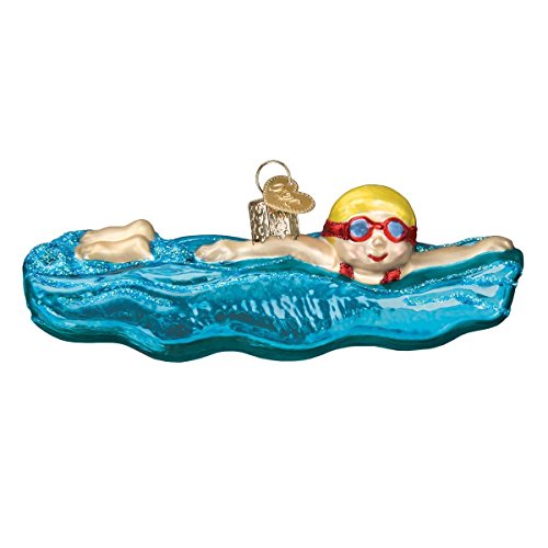 Product Cover Old World Christmas Swim, Skis and Flippers Glass Blown Ornaments for Christmas Tree