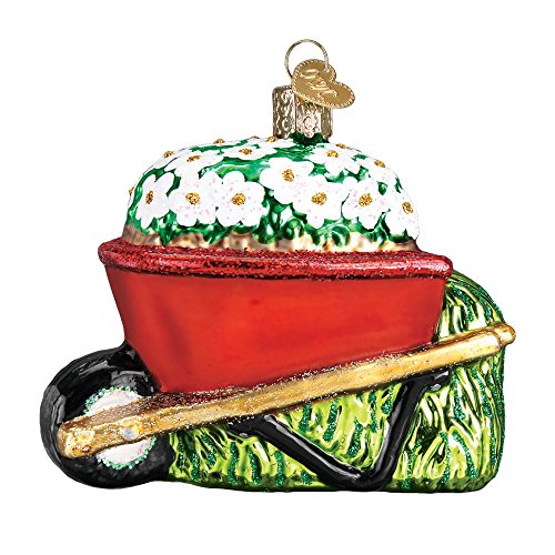 Product Cover Old World Christmas Wheelbarrow Garden Gifts Glass Blown Ornaments for Christmas Tree