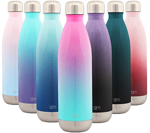 Product Cover Simple Modern 25 Ounce Wave Water Bottle - Stainless Steel Double Wall Vacuum Insulated Metal Reusable - Leakproof Ombre: Sorbet