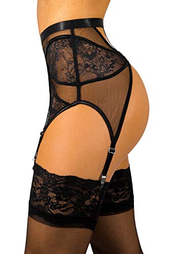 Product Cover sofsy Lace Garter Belt/Suspender Belt with Clips for Women's Stockings (Stockings Sold Separately)