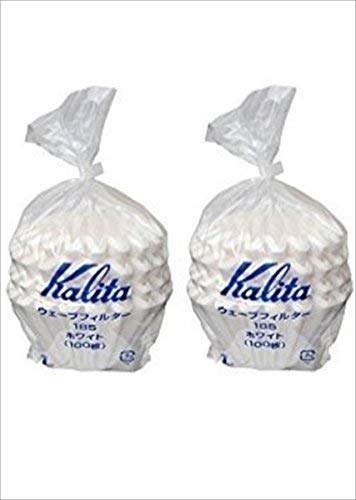 Product Cover Twin Pack Kalita 22212 Wave Filters, 185, Pack of 200 total, White (Japan Import)