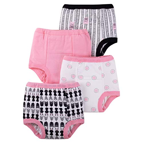 Product Cover Lamaze Organic Baby Girls' Toddler Organic 4 Pack Training Pants, Pink/White/Owl, 2T