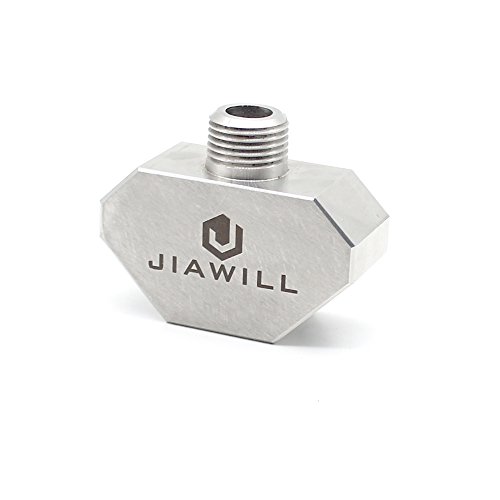 Product Cover jiawill Boat Drain Plug Light 1 to 2 Spliter 316L Stainless Steel 1/2NPT