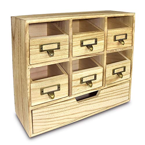 Product Cover Ikee Design Wooden Desktop Drawers & Craft Supplies Storage Cabinet